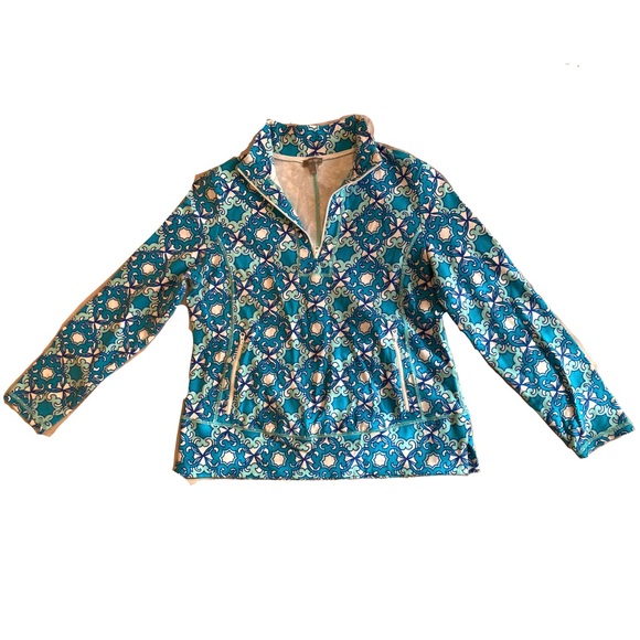 Talbots Sweaters - Talbots Sweatshirt
Half Zip Teal Blue Pullover Fitted
Pockets